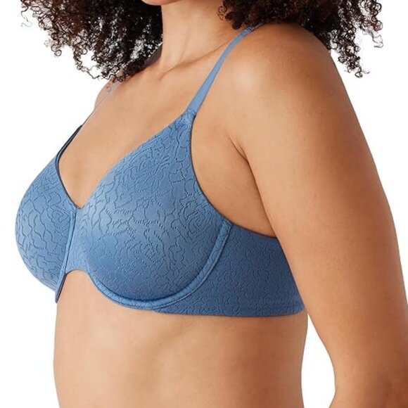 NWT Wacoal Women's Inside Job Full Coverage Underwire Bra, Coronet Blue, 32DD - Picture 2 of 8
